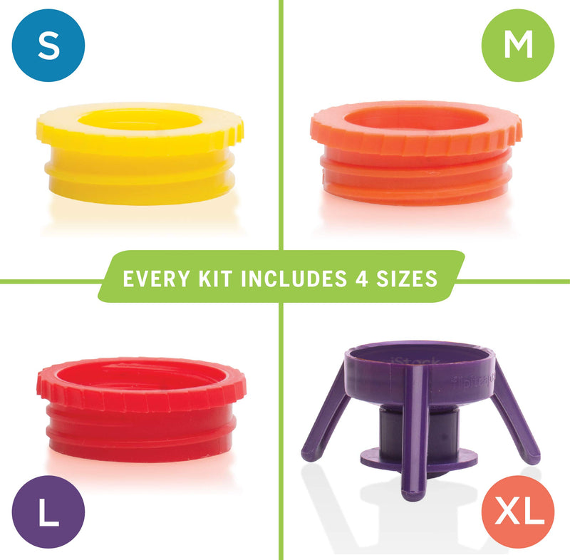 Flip-It! 6-Pack Bright Color Bottle Emptying Kit