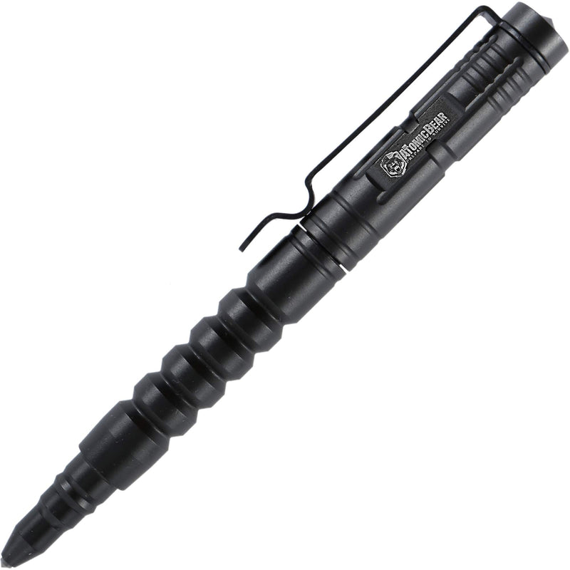Atomic Bear Tactical Pen Kit with Window Breaker for Self Defense: Ballpoint Pen, Free Ink Refill (2nd Refill Included)