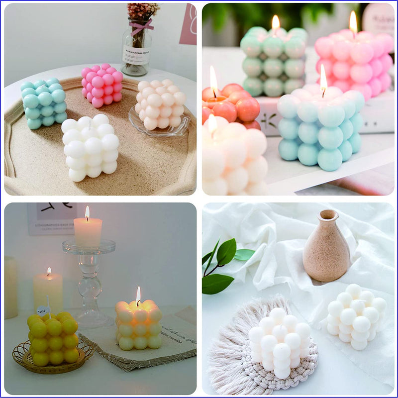 Silicone 3D Candle Mold Moulds (3 Pcs), Onion Shape for DIY Beeswax, Candy, Soap and Soy Wax Crafting, Home Decoration and Gift Ideas, by Bubble Candle Molds