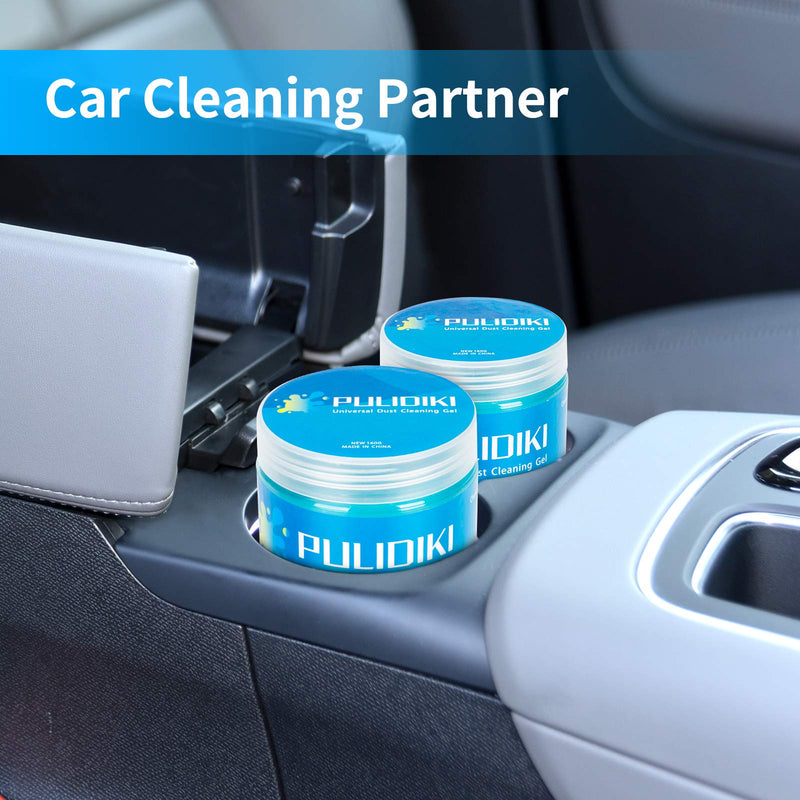 Car Cleaning Gel Kit Including Universal Car Detailing Putty for Interior Air Vent, Keyboard and Crevice Dust Removal (Universal)