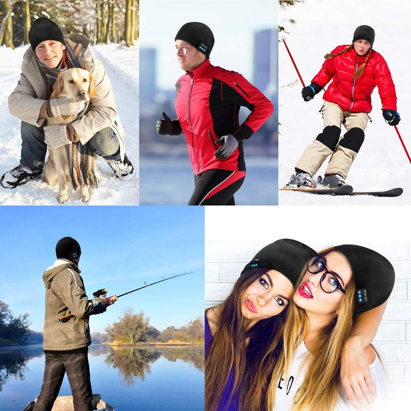 Bluetooth Beanie Hat Headphones (Unique Christmas Tech Gift)