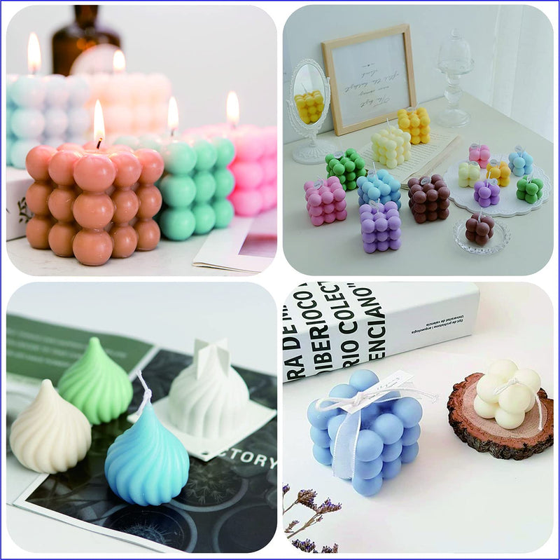 Silicone 3D Candle Mold Moulds (3 Pcs), Onion Shape for DIY Beeswax, Candy, Soap and Soy Wax Crafting, Home Decoration and Gift Ideas, by Bubble Candle Molds