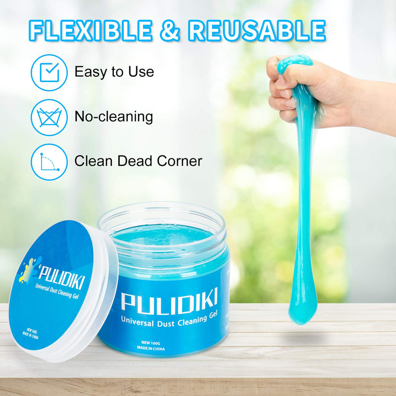 Car Cleaning Gel Kit Including Universal Car Detailing Putty for Interior Air Vent, Keyboard and Crevice Dust Removal (Universal)
