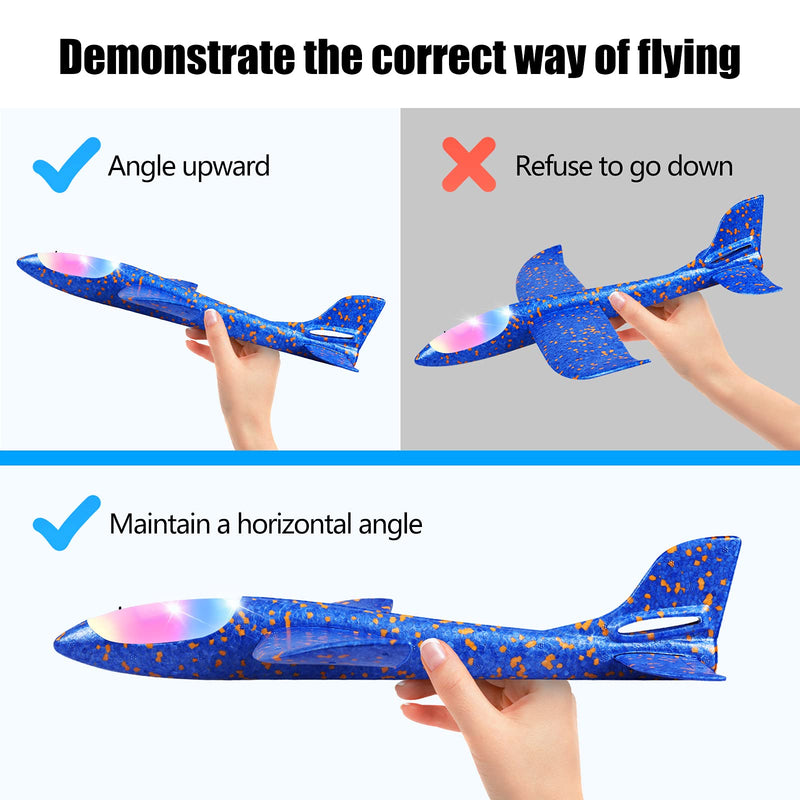 Toyly LED Airplane Toys (2 Pack)