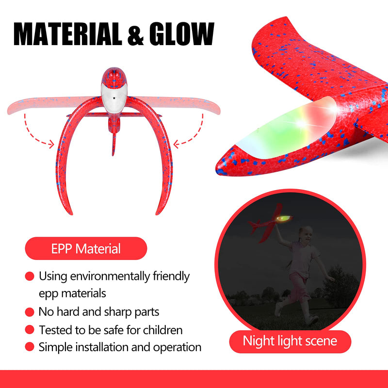 Toyly LED Airplane Toys (2 Pack)