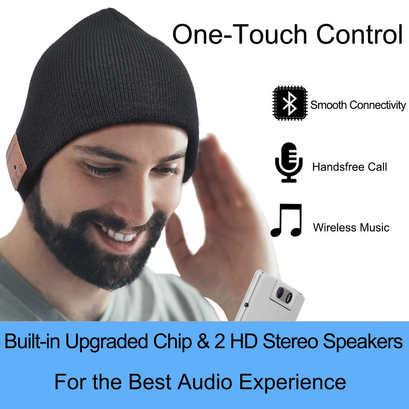 Bluetooth Beanie Hat Headphones (Unique Christmas Tech Gift)