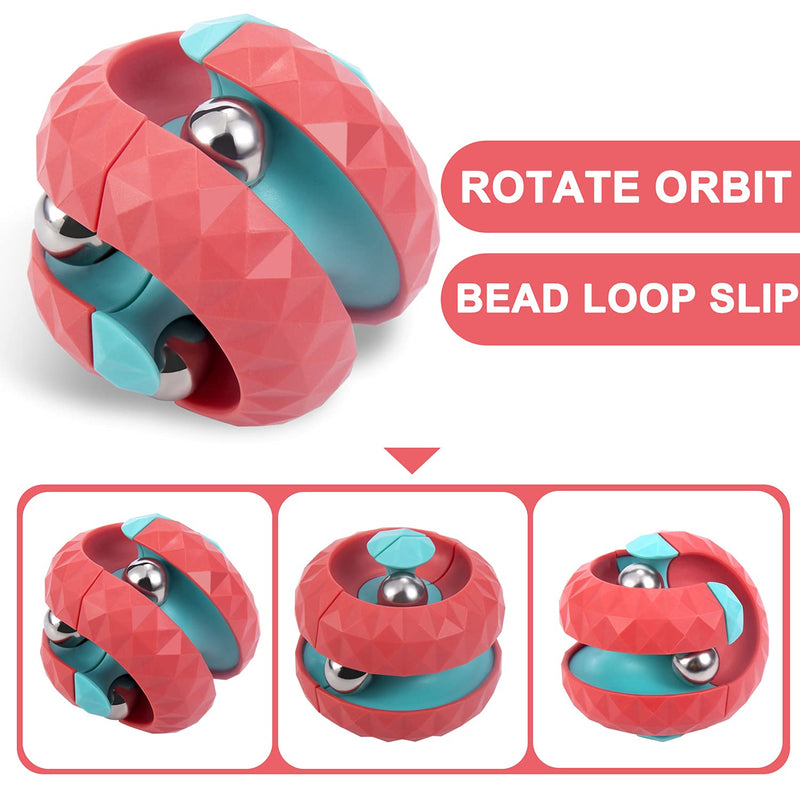 Tracycy Orbit Ball & Fidget Cube Top Spinning Toys [(Stress Relief Gifts & Creative Decompression)] for Kids, Children & Adults