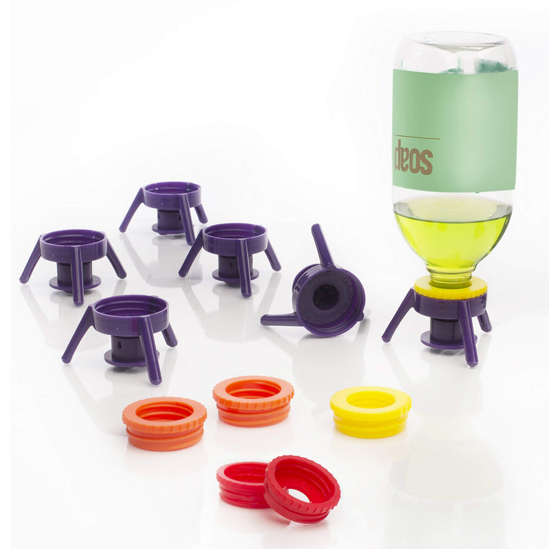 Flip-It! 6-Pack Bright Color Bottle Emptying Kit
