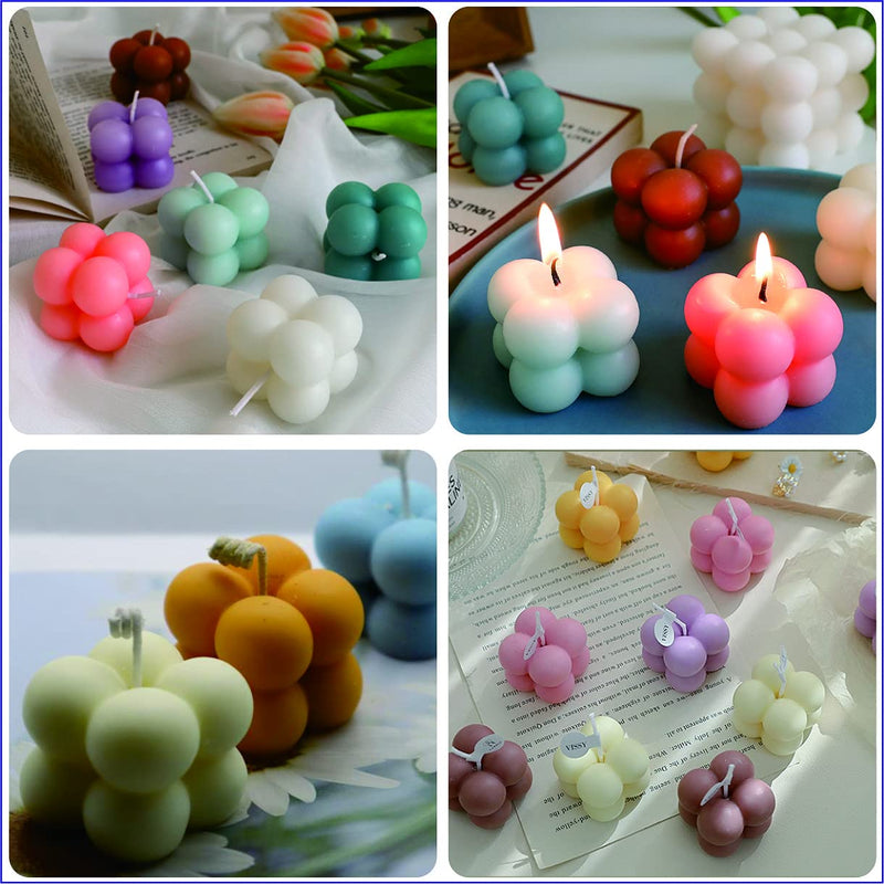 Silicone 3D Candle Mold Moulds (3 Pcs), Onion Shape for DIY Beeswax, Candy, Soap and Soy Wax Crafting, Home Decoration and Gift Ideas, by Bubble Candle Molds
