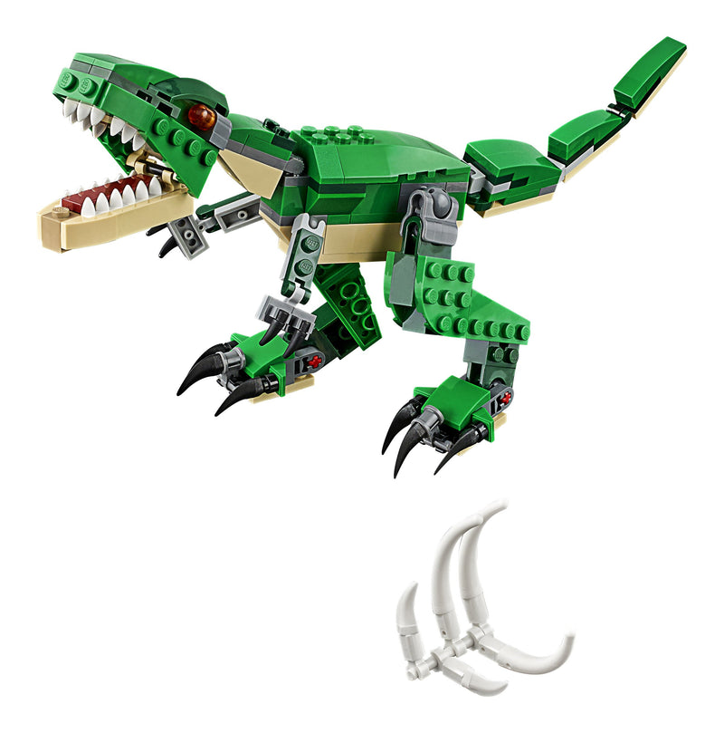 LEGO Creator Mighty Dinosaurs 31058 Buildable Dinosaur Set (174 Pieces), Create a Pterodactyl, Triceratops and T Rex Toy