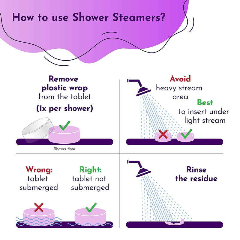 Cleverfy Aromatherapy Shower Steamers - 6-Pack Variety with Essential Oils