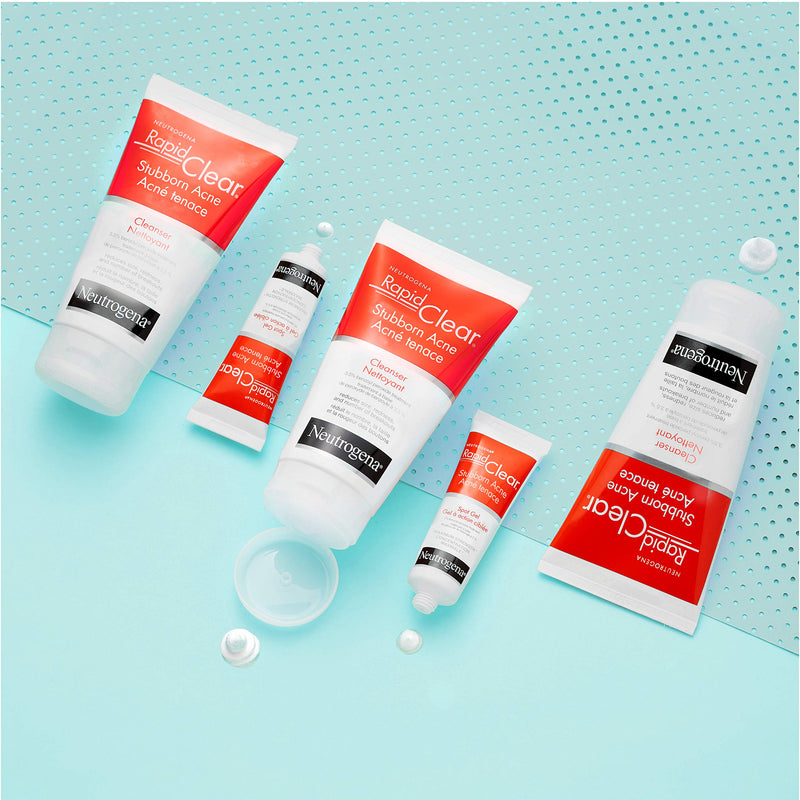 Neutrogena Rapid Clear Maximum Strength 10% Benzoyl Peroxide Spot Treatment Gel for Acne Prone Skin, 1 oz