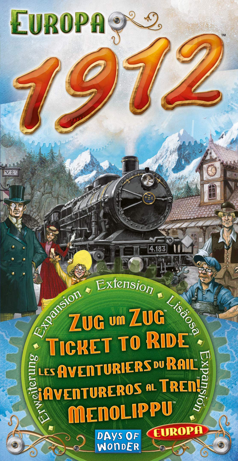 Ticket to Ride Europa 1912 Expansion (Family Board Game for 2-5 Players, 8+) by Days of Wonder