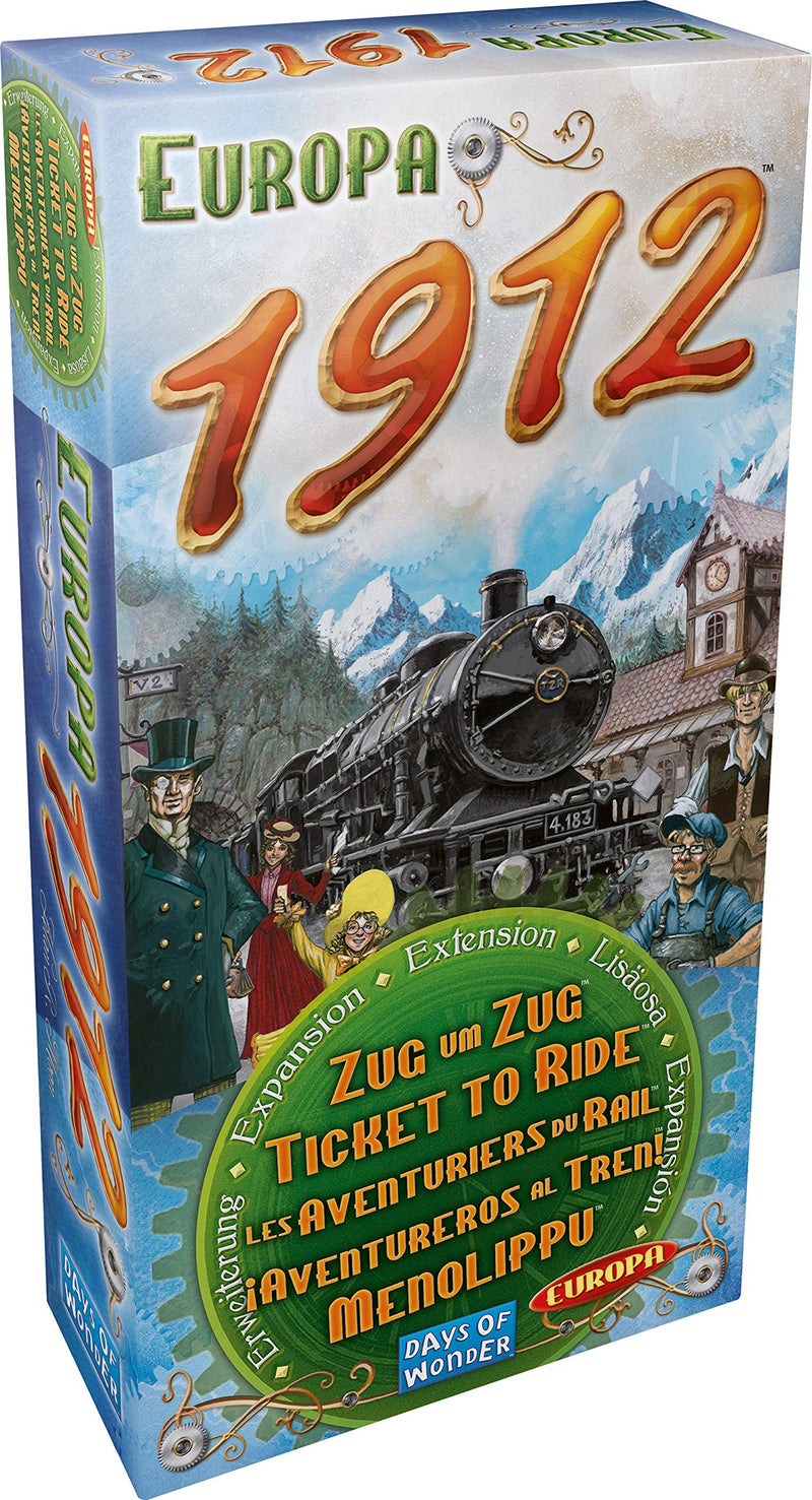 Ticket to Ride Europa 1912 Expansion (Family Board Game for 2-5 Players, 8+) by Days of Wonder