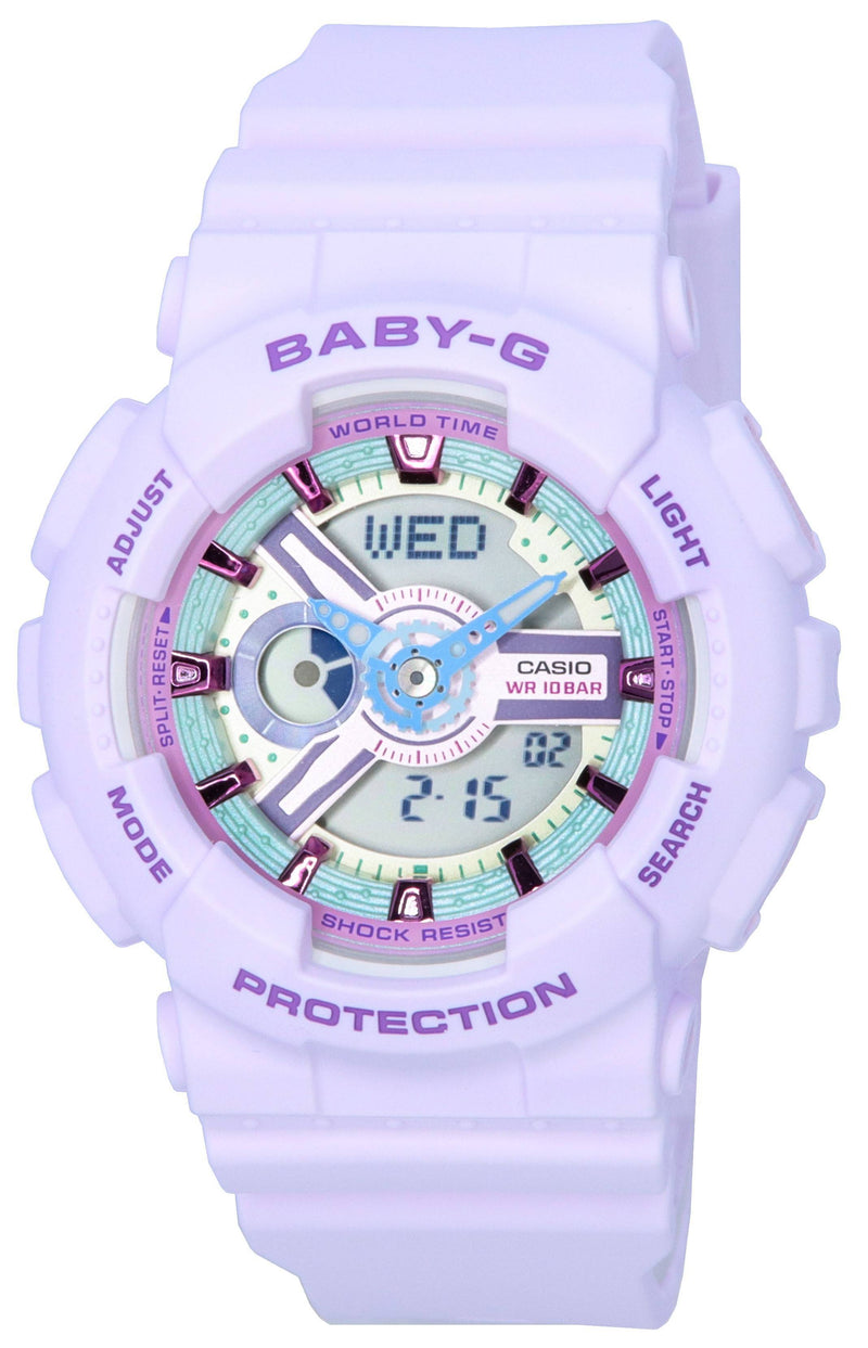 Casio Baby-G Analog Digital Pastel Meets Metallic Quartz BA-110XPM-6A BA110XPM-6 100M Women's Watch