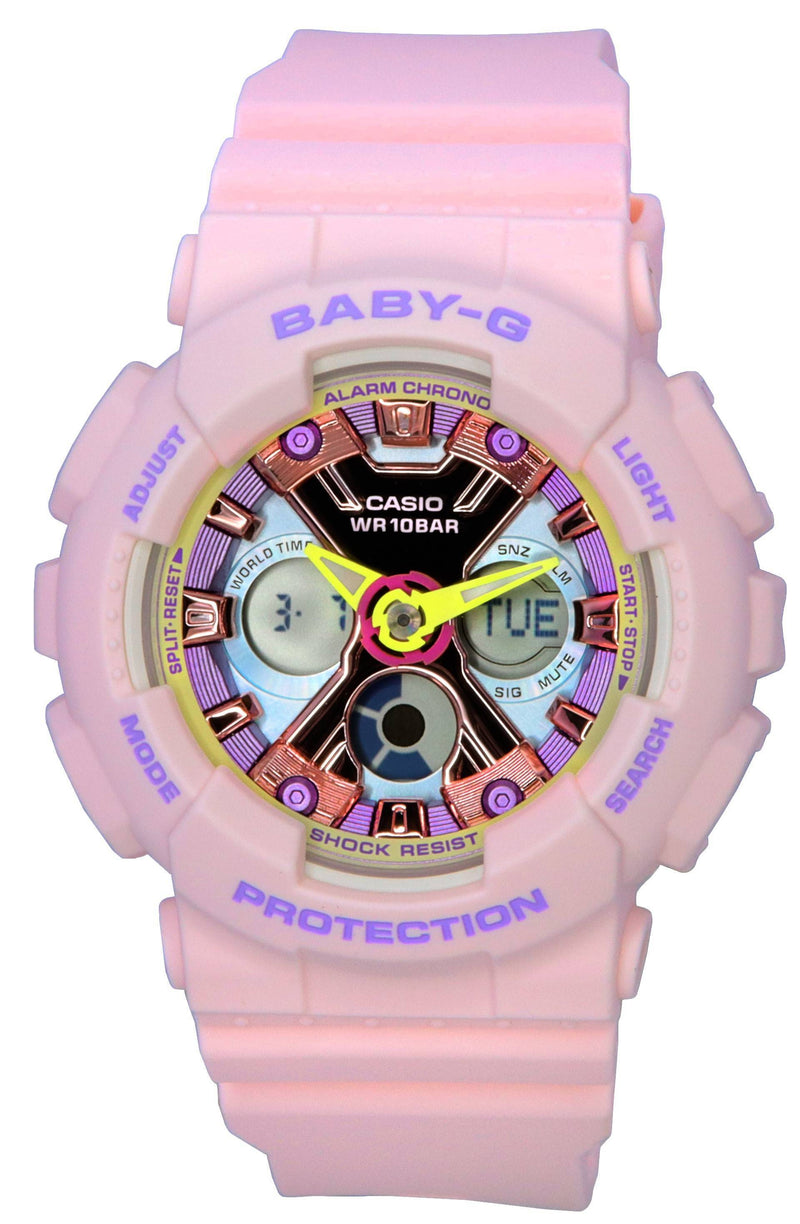 Casio Baby-G Pastel Toned Color Analog Digital Quartz BA-130PM-4A BA130PM-4 100M Women's Watch