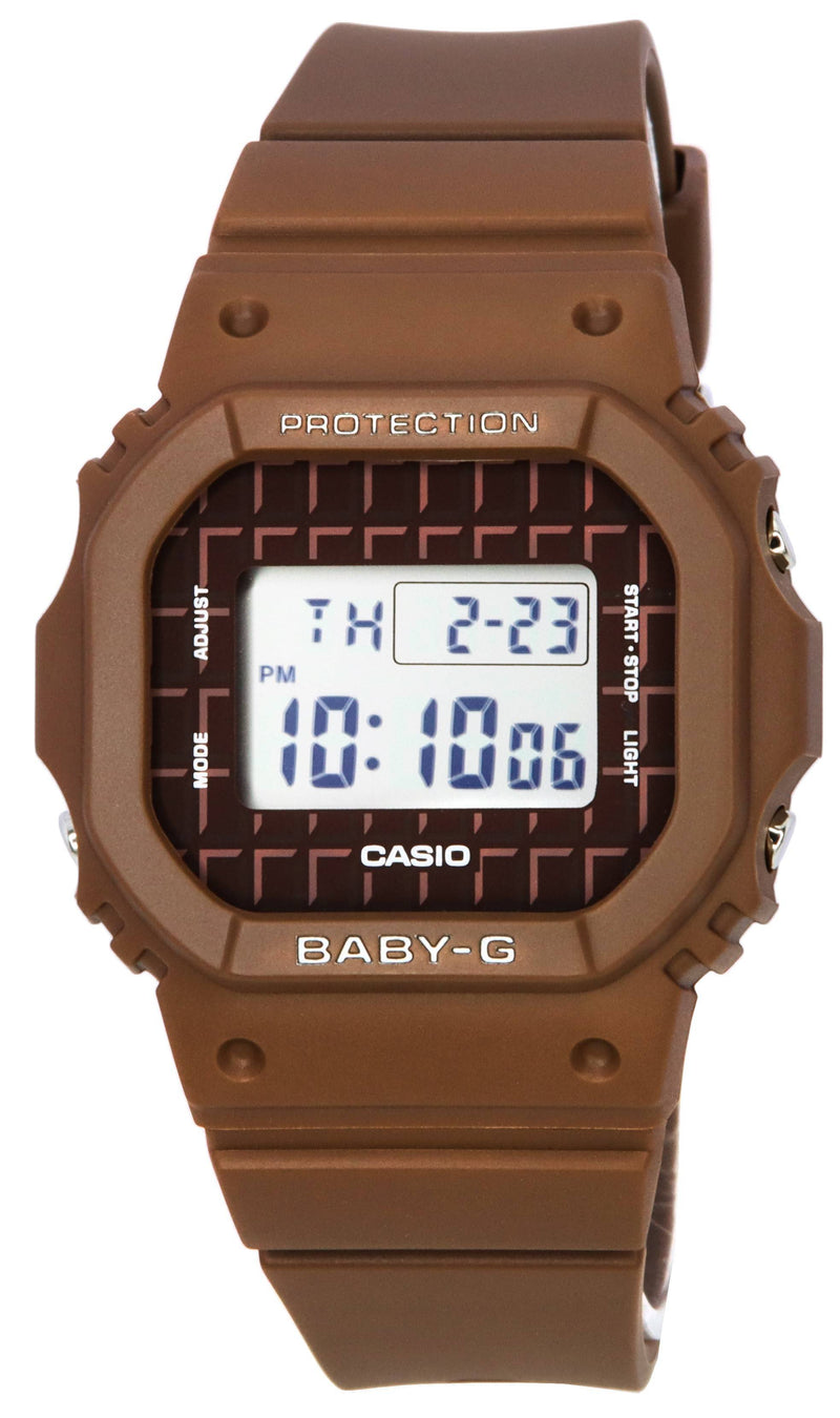 Casio Baby-G Sweets Collection Chocolate Brown Digital Quartz BGD-565USW-5 BGD565USW-5 100M Women's Watch