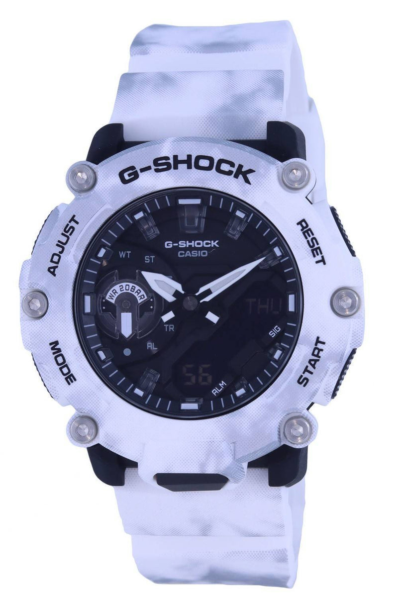 Casio G-Shock Grunge Snow Camouflage Analog Digital Quartz GA-2200GC-7A GA2200GC-7 200M Men's Watch