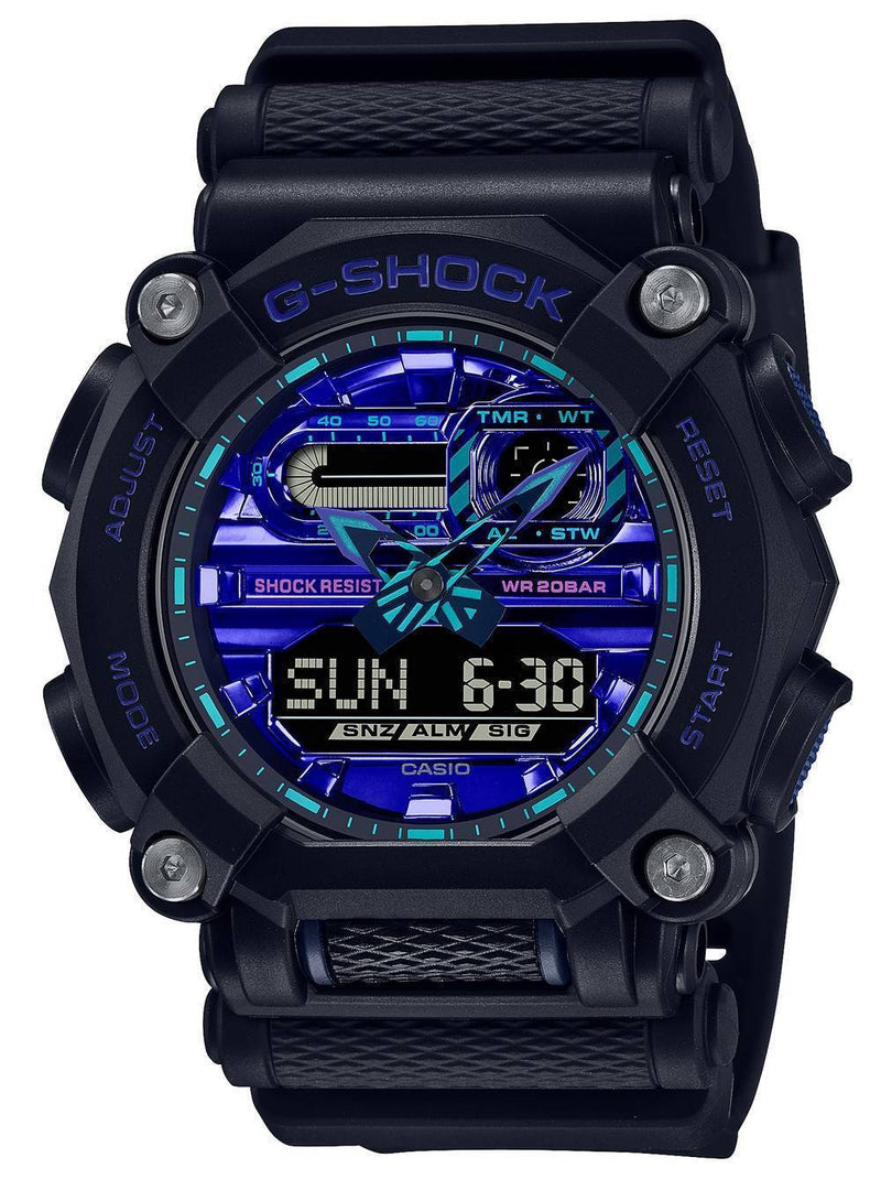 Casio G-Shock Virtual Analog Digital Quartz GA-900VB-1A GA900VB-1 200M Men's Watch