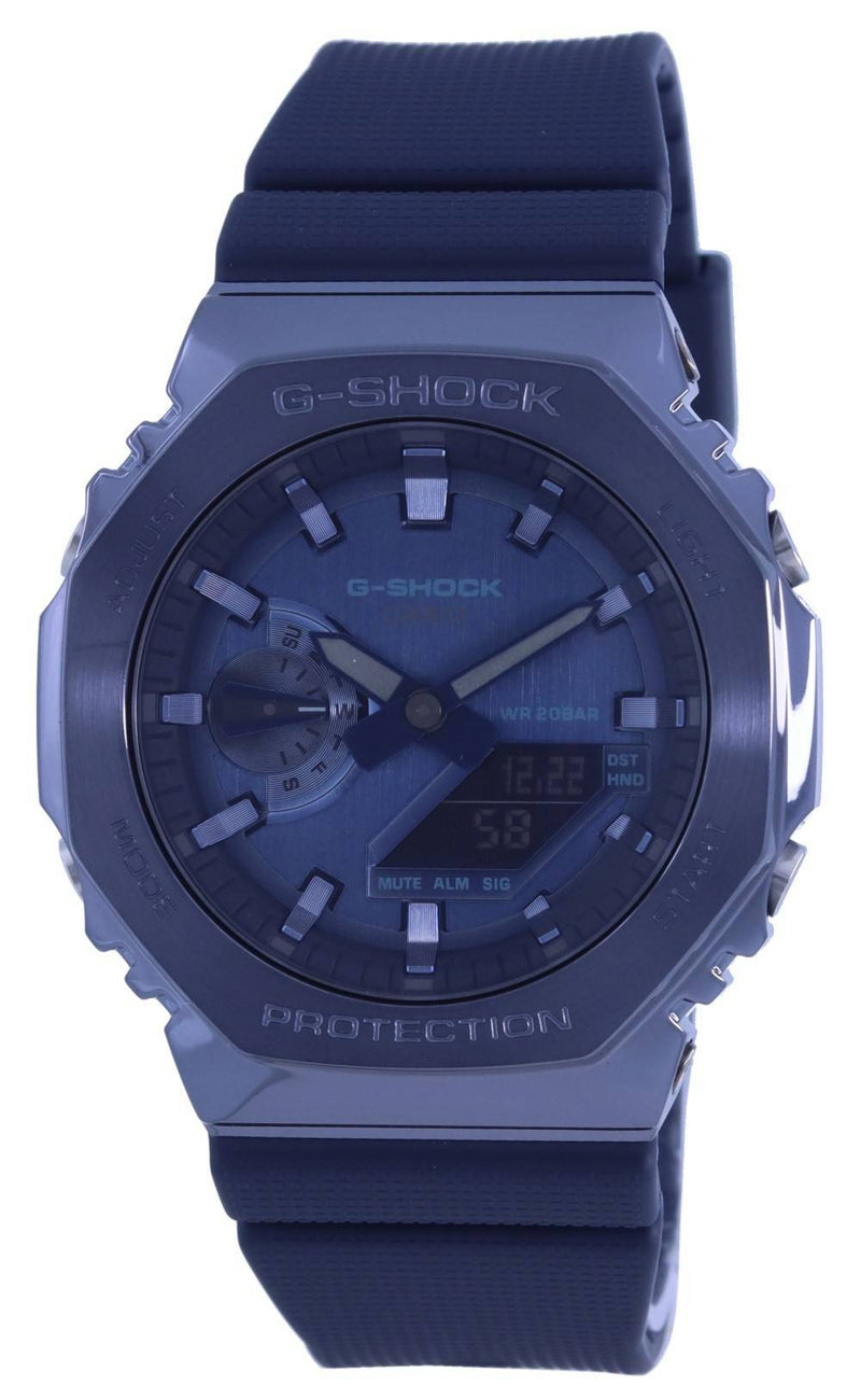 Casio G-Shock World Time Analog Digital Metal Covered GM-2100N-2A GM2100N-2 200M Men's Watch