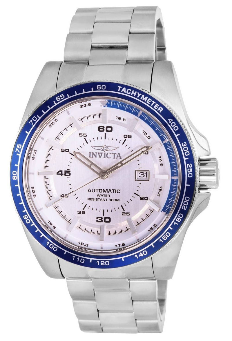 Invicta Speedway Tachymeter Stainless Steel Silver Dial Automatic 36983 100M Men's Watch