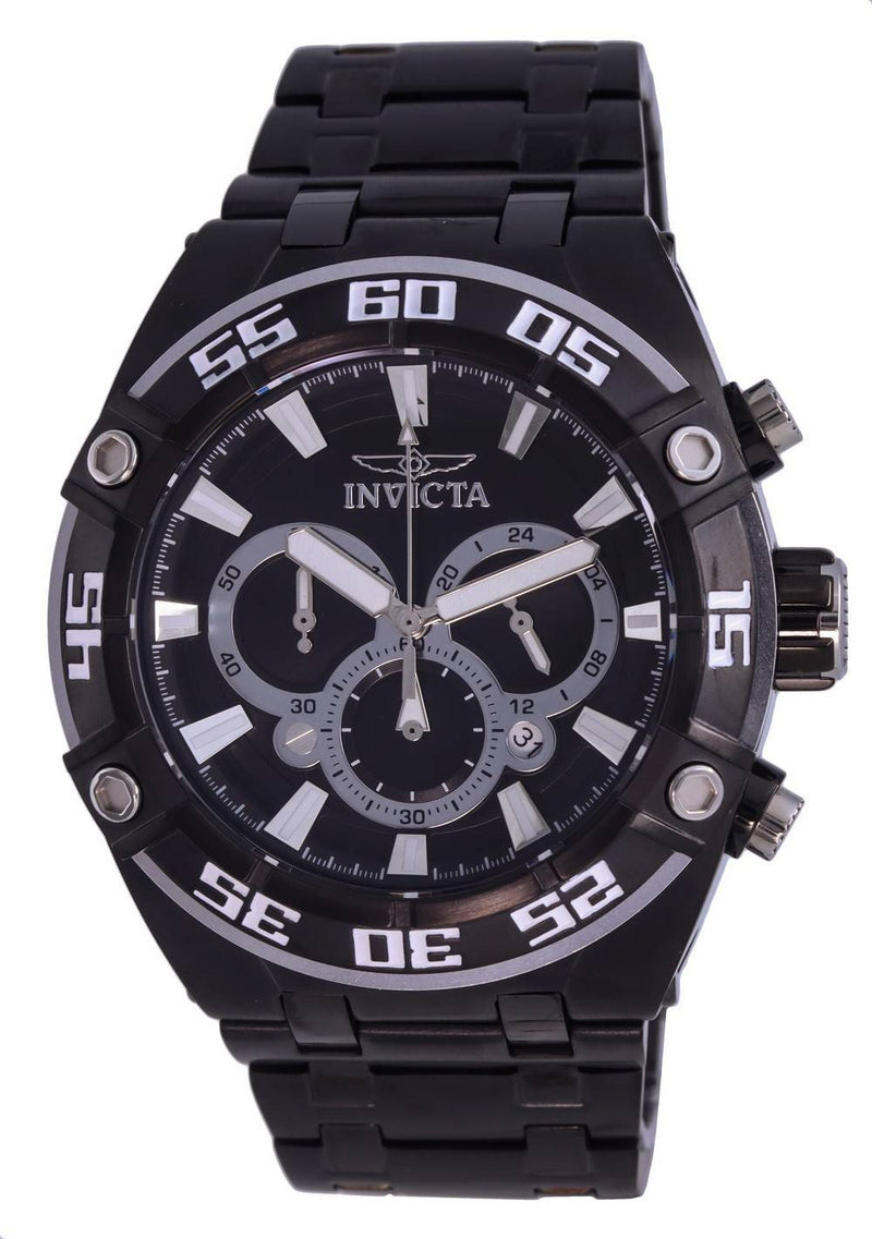 Invicta Coalition Forces Chronograph Black Dial Quartz 37645 100M Men's Watch