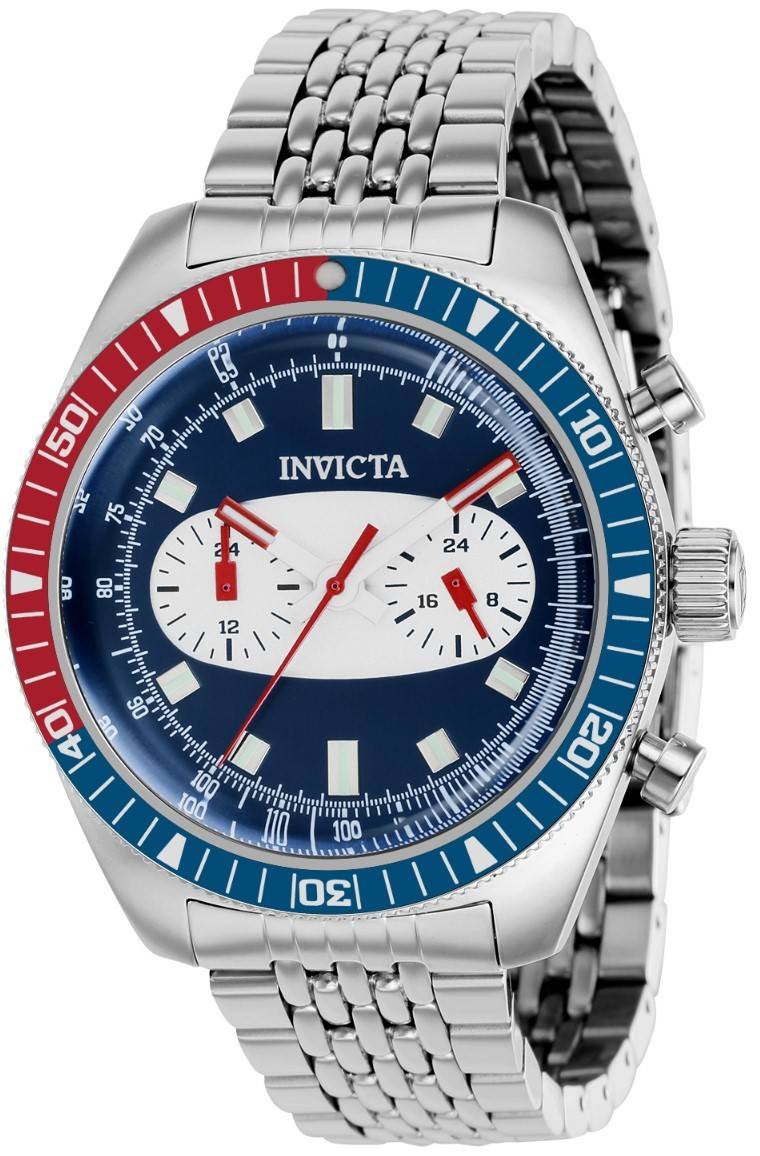 Invicta Speedway Stainless Steel Blue Dial Quartz 40526 100M Men's Watch