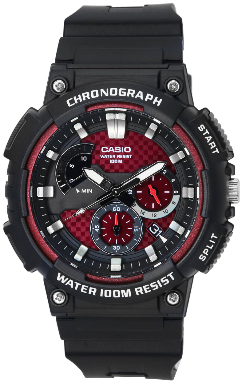 Casio Standard Analog Retrograde Chronograph Quartz MCW-200H-4A MCW200H-4 100M Men's Watch