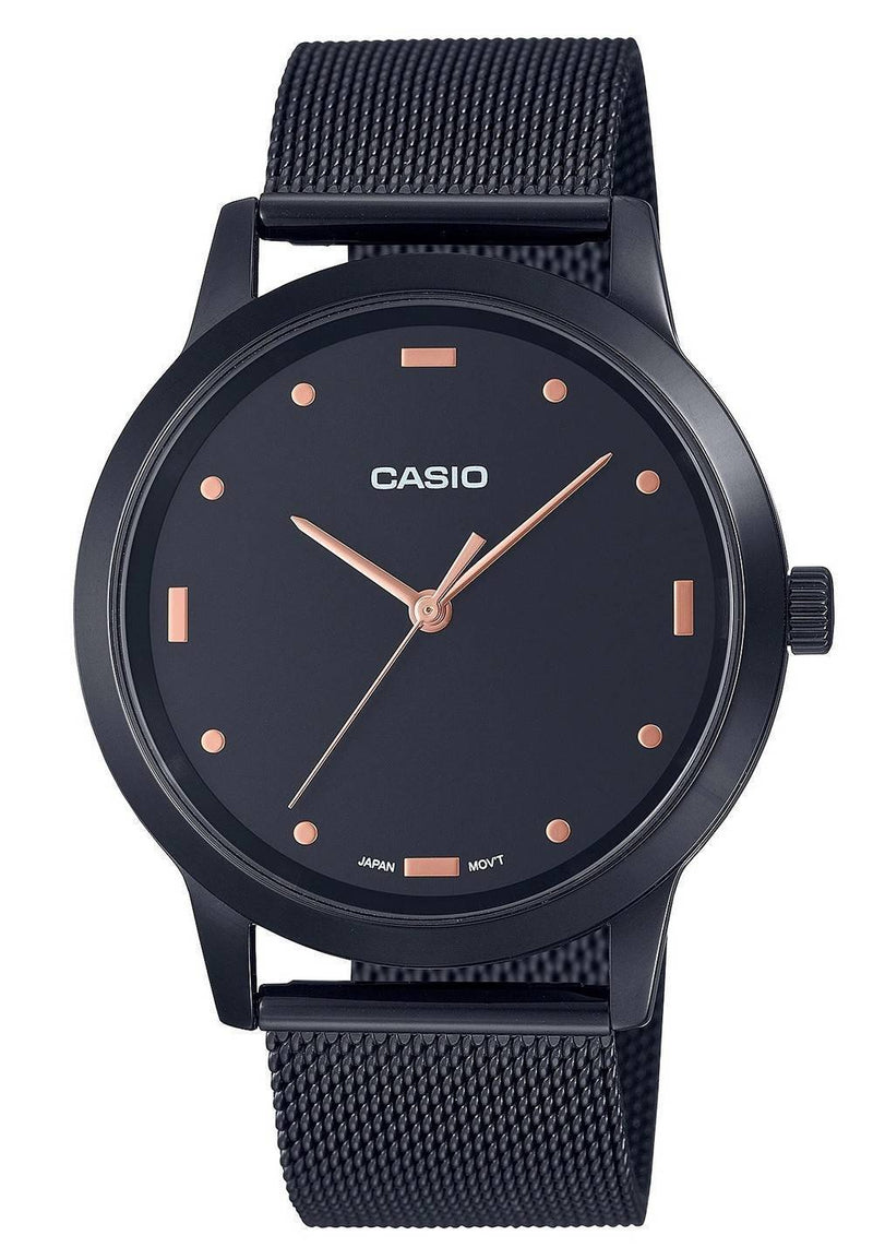 Casio Analog Black Dial Stainless Steel MTP-2022VB-1C MTP2022VB-1C Men's Watch