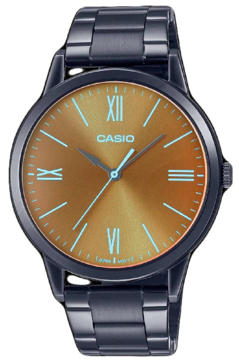 Casio Analog Stainless Steel Brown Dial Quartz MTP-E600B-1B MTPE600B-1B Men's Watch