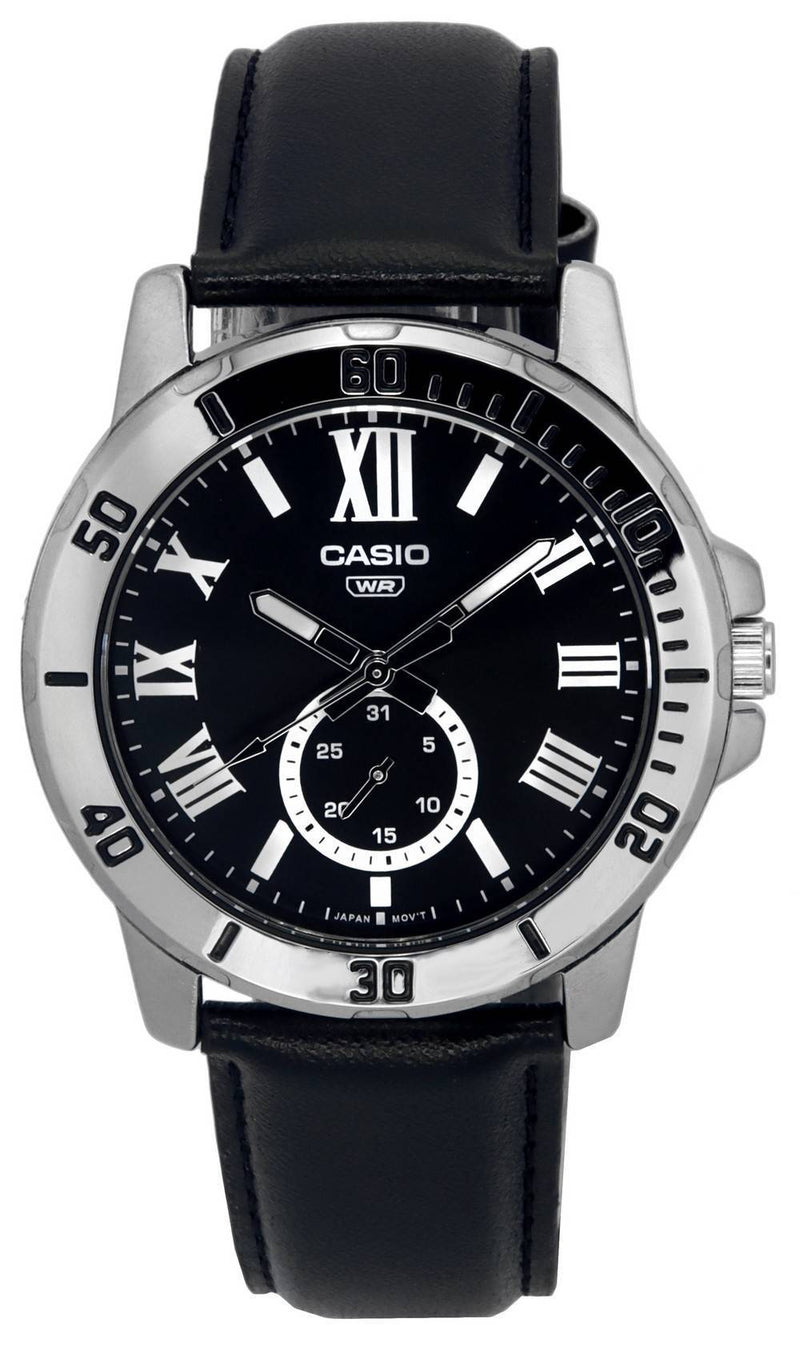Casio Analog Black Dial Quartz MTP-VD200L-1B MTPVD200L-1B Men's Watch