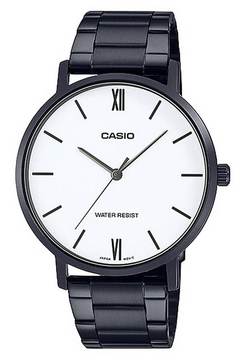 Casio White Dial Stainless Steel Analog MTP-VT01B-7B MTPVT01B-7B Men's Watch